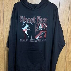 Black Ghost Face hoodie NWT Size XL